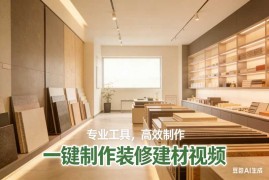 一键制作装修建材视频【速创剪映小助手】