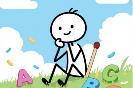 S6竖屏彩色黑白火柴人