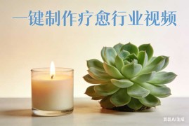 一键制作疗愈行业视频【速创剪映小助手】