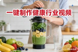 一键制作健康行业视频【速创剪映小助手】