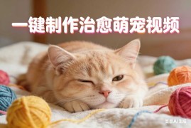 一键制作治愈萌宠视频