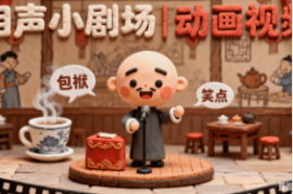 相声小剧场|动画视频【速创剪映小助手】