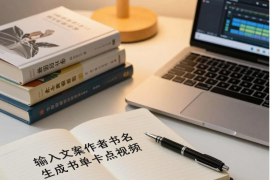 输入文案作者书名生成书单卡点视频